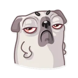 Water Pug sticker 6