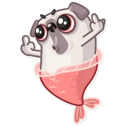 Water Pug sticker 7