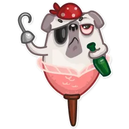 Water Pug sticker 9