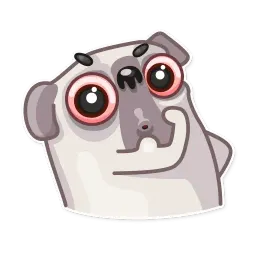 Water Pug sticker 10