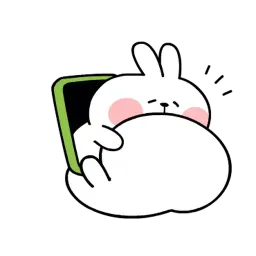 Белый кролик sticker 11