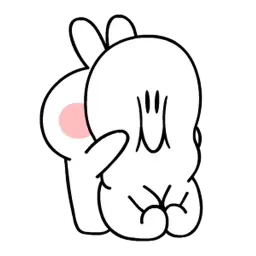 Белый кролик sticker 6