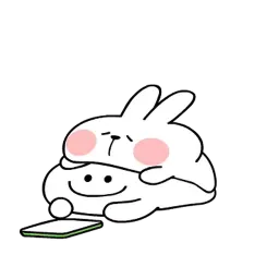 Белый кролик sticker 9