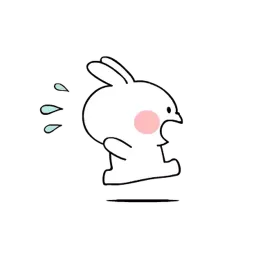 Белый кролик sticker 10