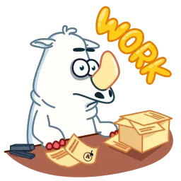 Носорог sticker 12