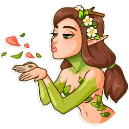 Wood Nymph sticker 2