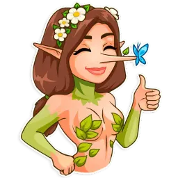 Wood Nymph sticker 3