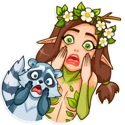 Wood Nymph sticker 4