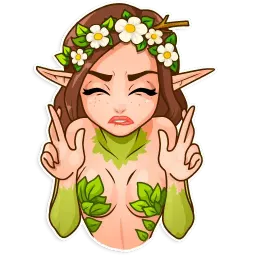 Wood Nymph sticker 10