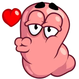 Червь Telegram sticker pack