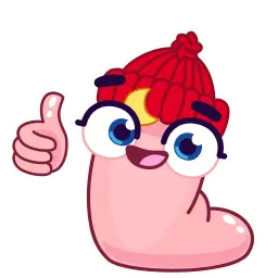 Червячок sticker 2