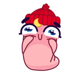 Червячок sticker 10