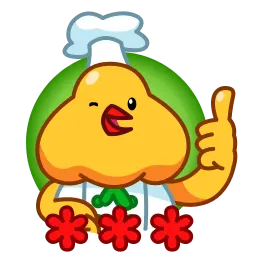 Цыплёнок-повар sticker 3
