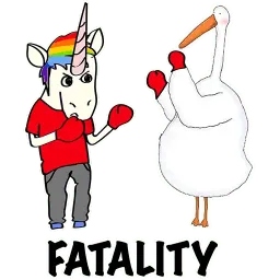 BAD UNICORN sticker 2