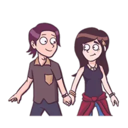 Young & Cool Couple sticker 4