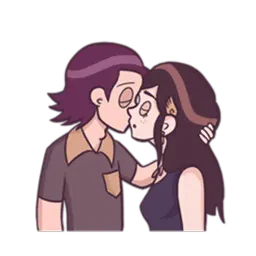 Young & Cool Couple sticker 7