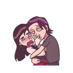 Young & Cool Couple sticker 10