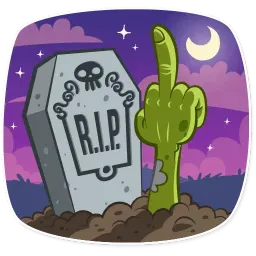 Z For Zombie sticker 12