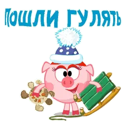 Зимние мультяхи sticker 5