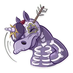 Undead Unicorn sticker 2
