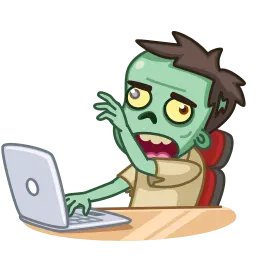 Зомби sticker 6