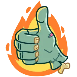 Рука зомби sticker 3