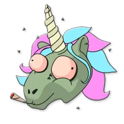 Единорог-зомби sticker 7