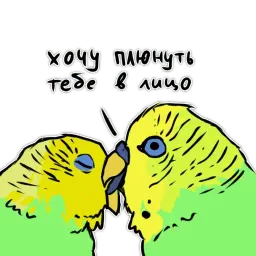 Злые попугайчики sticker 5