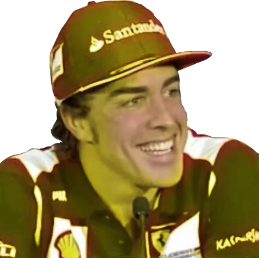 Alonso face sticker 3