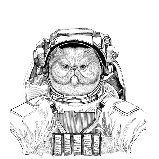 Animals in Space @mybeststickers sticker 11
