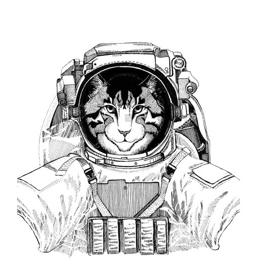 Animals in Space @mybeststickers sticker 6