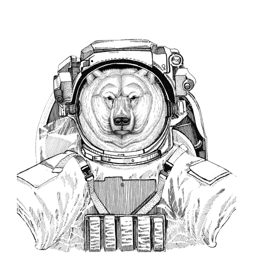 Animals in Space @mybeststickers sticker 10