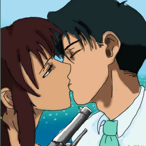 Revy and rock sticker 2