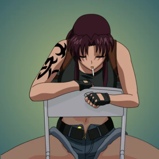 Revy and rock sticker 5