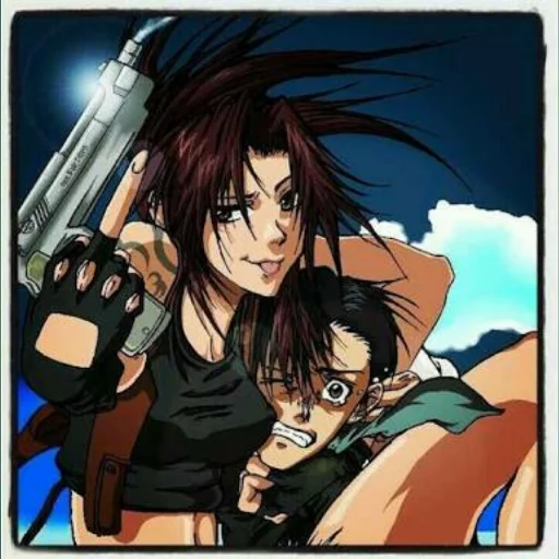 Revy and rock sticker 9
