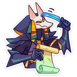 Анубис-Инпу ВКонтакте, Лиза Рыжова Telegram sticker pack