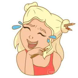 Artist girl sticker 4