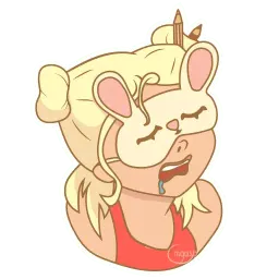 Artist girl sticker 7