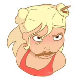 Artist girl sticker 8