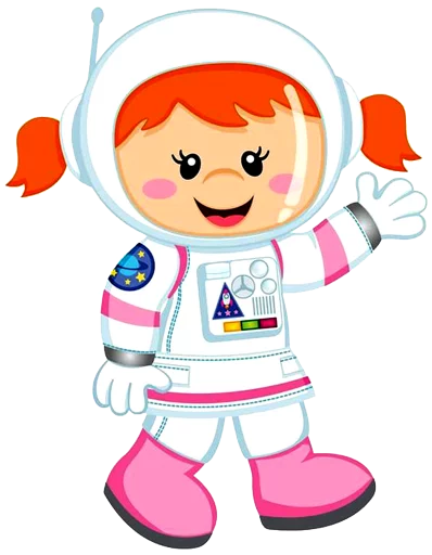 Astronautas varios sticker 7