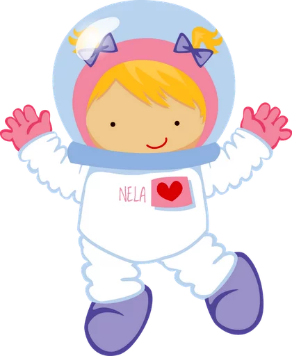 Astronautas varios sticker 8
