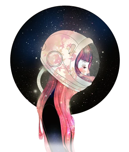 Astronautas varios sticker 9