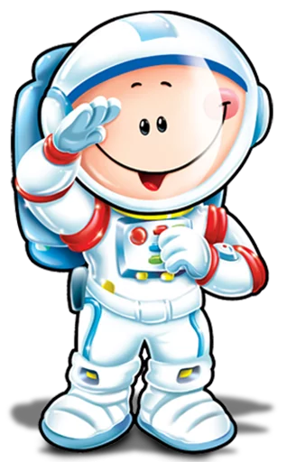 Astronautas varios sticker 10