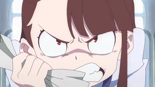 Akko Reaction Faces (By @Mafkumin) sticker 3