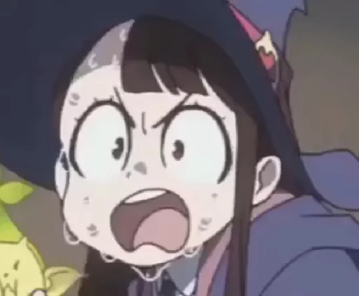 Akko Reaction Faces (By @Mafkumin) sticker 7