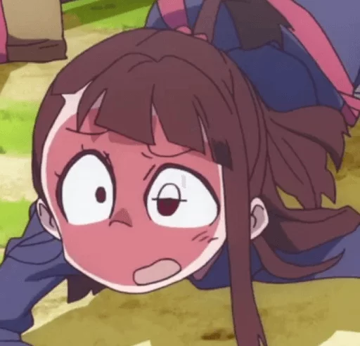 Akko Reaction Faces (By @Mafkumin) sticker 8