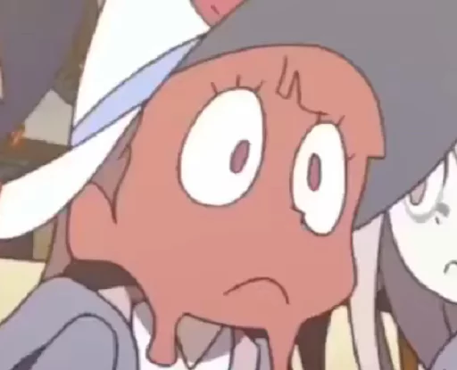 Akko Reaction Faces (By @Mafkumin) sticker 9