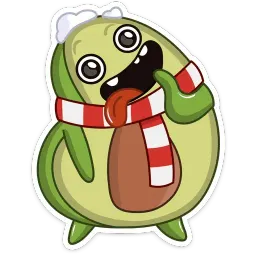 Праздничный Авокадик sticker 4