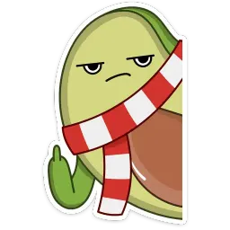 Праздничный Авокадик sticker 9
