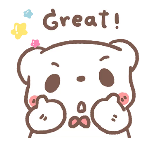 BearPlease: Pop-up Stickers @bistic sticker 7